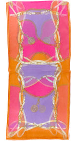 〈NEW〉日本製 横浜シルクKINUWAループストール シルクシフォン コンビネーションベルト