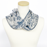 〈NEW〉日本製 横浜シルクKINUWAループストール シルクシフォン ツインアニマル