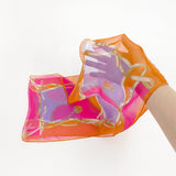 〈NEW〉日本製 横浜シルクKINUWAループストール シルクシフォン コンビネーションベルト