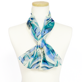 日本製 横浜シルクKINUWAループストール シルクシフォン スウィング