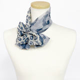 〈NEW〉日本製 横浜シルクKINUWAループストール シルクシフォン ツインアニマル