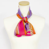 〈NEW〉日本製 横浜シルクKINUWAループストール シルクシフォン コンビネーションベルト