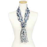 日本製 横浜シルクKINUWAループストール シルクシフォン ツインアニマル