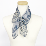 日本製 横浜シルクKINUWAループストール シルクシフォン ツインアニマル