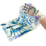 日本製 横浜シルクKINUWAループストール シルクシフォン スウィング