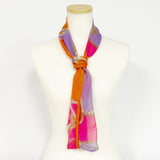 〈NEW〉日本製 横浜シルクKINUWAループストール シルクシフォン コンビネーションベルト