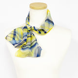 〈NEW〉日本製 横浜シルクKINUWAループストール シルクシフォン ハーモニーライン