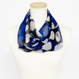 〈NEW〉日本製 横浜シルクKINUWAループストール シルクシフォン ストライプボール