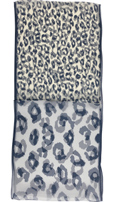 〈NEW〉日本製 横浜シルクKINUWAループストール シルクシフォン ツインアニマル