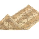 日本製 横浜シルクKINUWAループストール サテンストライプ リード柄