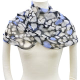 日本製 横浜シルクKINUWAループストール フルハート柄