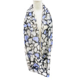 日本製 横浜シルクKINUWAループストール フルハート柄