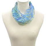 日本製 横浜シルクKINUWA リングスカーフ ブリーズチェック柄