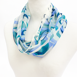 日本製 横浜シルクKINUWAループストール シルクシフォン スウィング