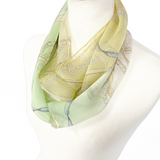 〈NEW〉日本製 横浜シルクKINUWAループストール シルクシフォン コンビネーションベルト