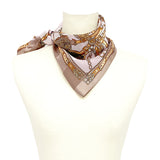 日本製 横浜シルクKINUWAループストール サテンストライプ リード柄