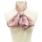 日本製 横浜シルクKINUWAループストール グラデーションペイズリー柄