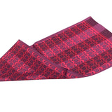 日本製 横浜シルクKINUWAループストール サテンストライプ ハート柄