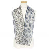 〈NEW〉日本製 横浜シルクKINUWAループストール シルクシフォン ツインアニマル