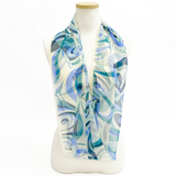 日本製 横浜シルクKINUWAループストール シルクシフォン スウィング