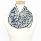 〈NEW〉日本製 横浜シルクKINUWAループストール シルクシフォン ツインアニマル