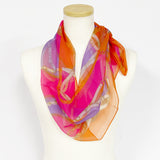 〈NEW〉日本製 横浜シルクKINUWAループストール シルクシフォン コンビネーションベルト