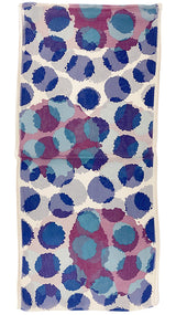 〈新色〉日本製 横浜シルクKINUWAループストール シルクシフォン ストライプボール