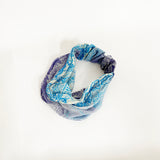 日本製 横浜シルクKINUWAリングスカーフ グラデーションペイズリー柄