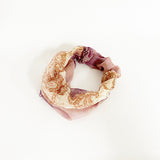 日本製 横浜シルクKINUWAリングスカーフ グラデーションペイズリー柄