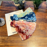 日本製 横浜シルクKINUWAリングスカーフ サンライトリーフ柄