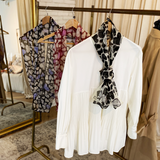 日本製 横浜シルクKINUWAループストール フルハート柄