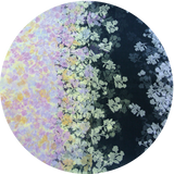 日本製 横浜シルクKINUWAリングスカーフ サンライトリーフ柄