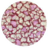 日本製 横浜シルクKINUWAループストール フルハート柄