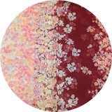 日本製 横浜シルクKINUWAリングスカーフ サンライトリーフ柄