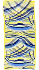 〈NEW〉日本製 横浜シルクKINUWAループストール シルクシフォン ハーモニーライン