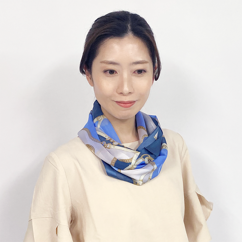 ネストローブ 手刺繍シルクショール スカーフ 日本製 横浜シルクKINUWA（スカーフ） |UVION SHOP