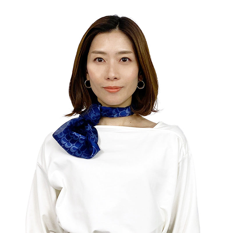 ジェンヌ♡公式完売品♡ストライプスカーフバック 日本製 横浜シルクKINUWA（スカーフ） |UVION SHOP