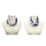 日本製 横浜シルクKINUWAリングスカーフ サンライトリーフ柄