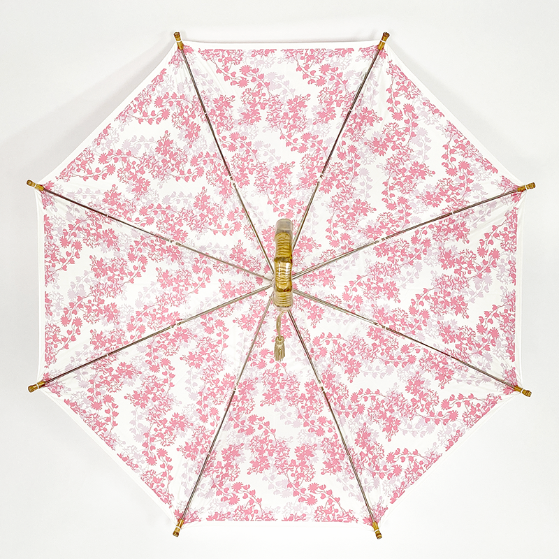 プレミアムホワイト 50cm 木棒 ディアフラワー柄 NO.3302|UVION SHOP