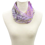 日本製 横浜シルクKINUWA リングスカーフ ブリーズチェック柄