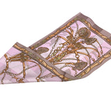 日本製 横浜シルクKINUWAループストール サテンストライプ リード柄