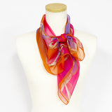 〈NEW〉日本製 横浜シルクKINUWAループストール シルクシフォン コンビネーションベルト