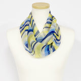 〈NEW〉日本製 横浜シルクKINUWAループストール シルクシフォン ハーモニーライン